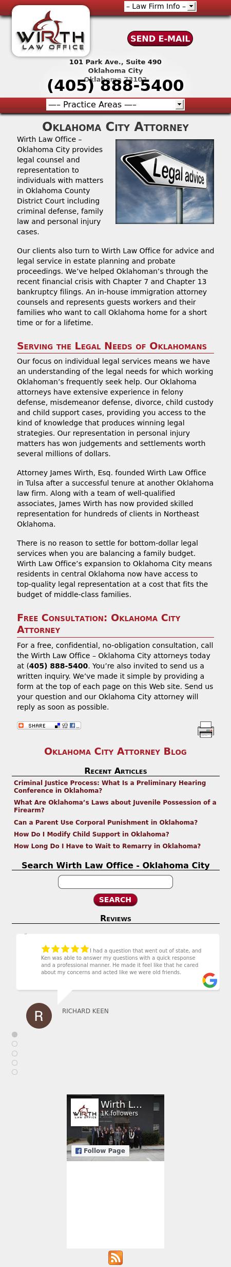 Wirth Law Office - Oklahoma City - Oklahoma City OK Lawyers