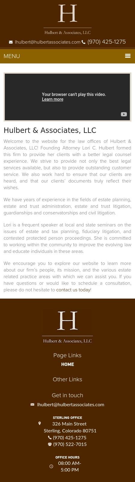 Hulbert & Associates, LLC - Wray CO Lawyers