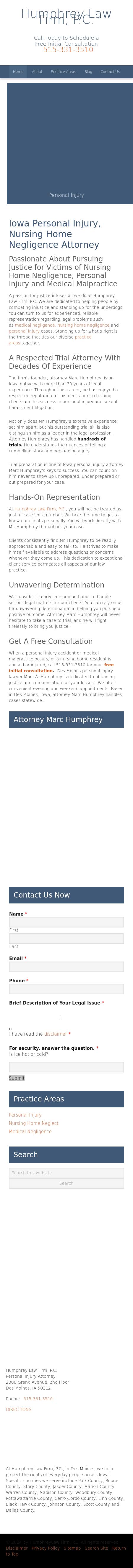 Humphrey Law Firm, P.C. - Des Moines IA Lawyers