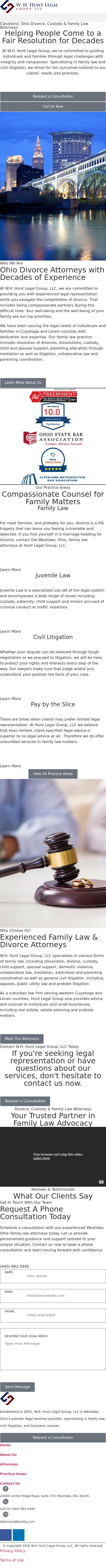Hunt Legal Group LLC - Westlake OH Lawyers