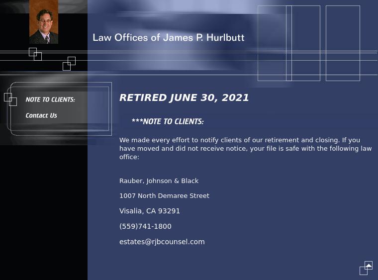 Hurlbutt James P Law Office - Visalia CA Lawyers