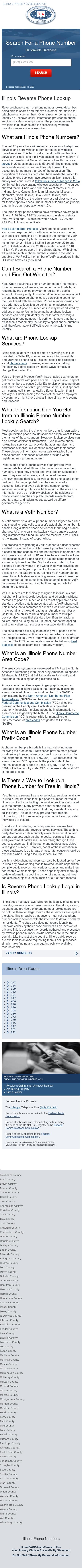 Illinois Phone Number Search - Villa Park IL Lawyers