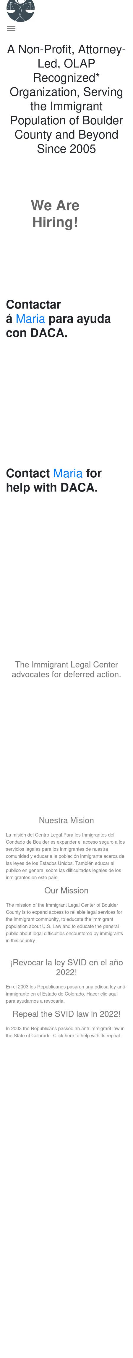 Immigrant Legal Center of Boulder County - Boulder CO Lawyers