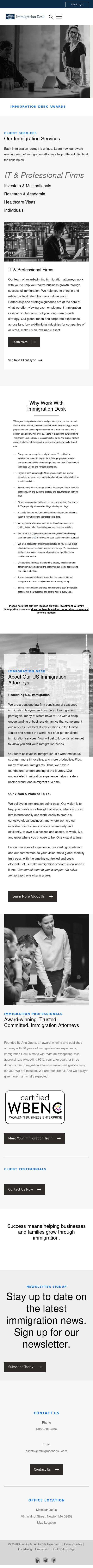 Immigration Desk, Inc. - Newton MA Lawyers