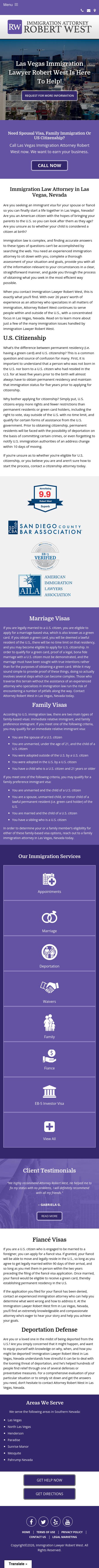 Immigration Lawyer Robert West - Las Vegas NV Lawyers