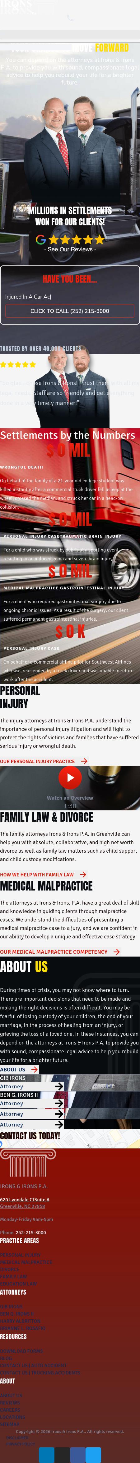 Irons & Irons P.A. - New Bern NC Lawyers
