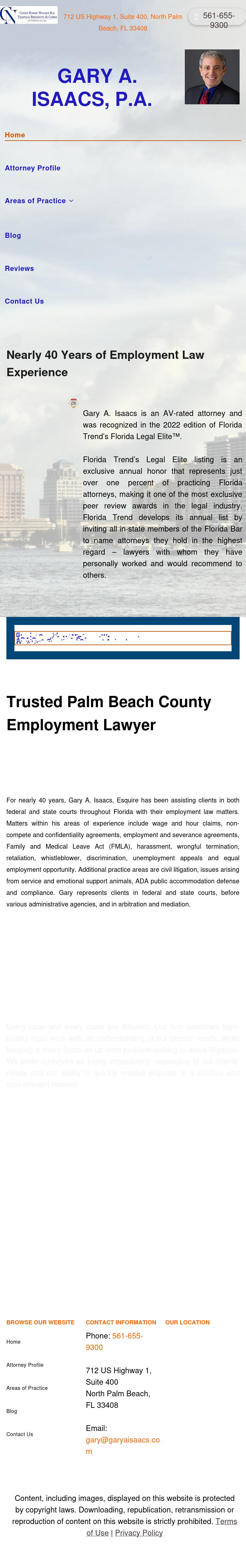 Isaacs, Gary A PA - North Palm Beach FL Lawyers
