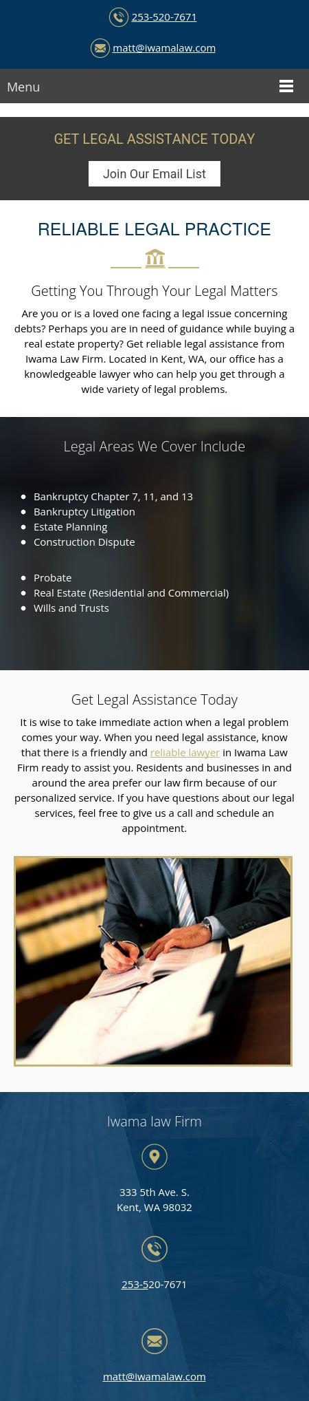 Iwama Law Firm - Kent WA Lawyers