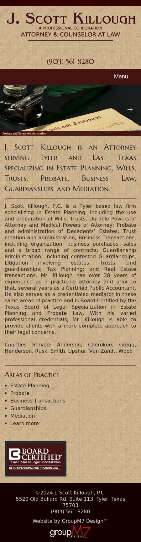 J Scott Killough - Tyler TX Lawyers