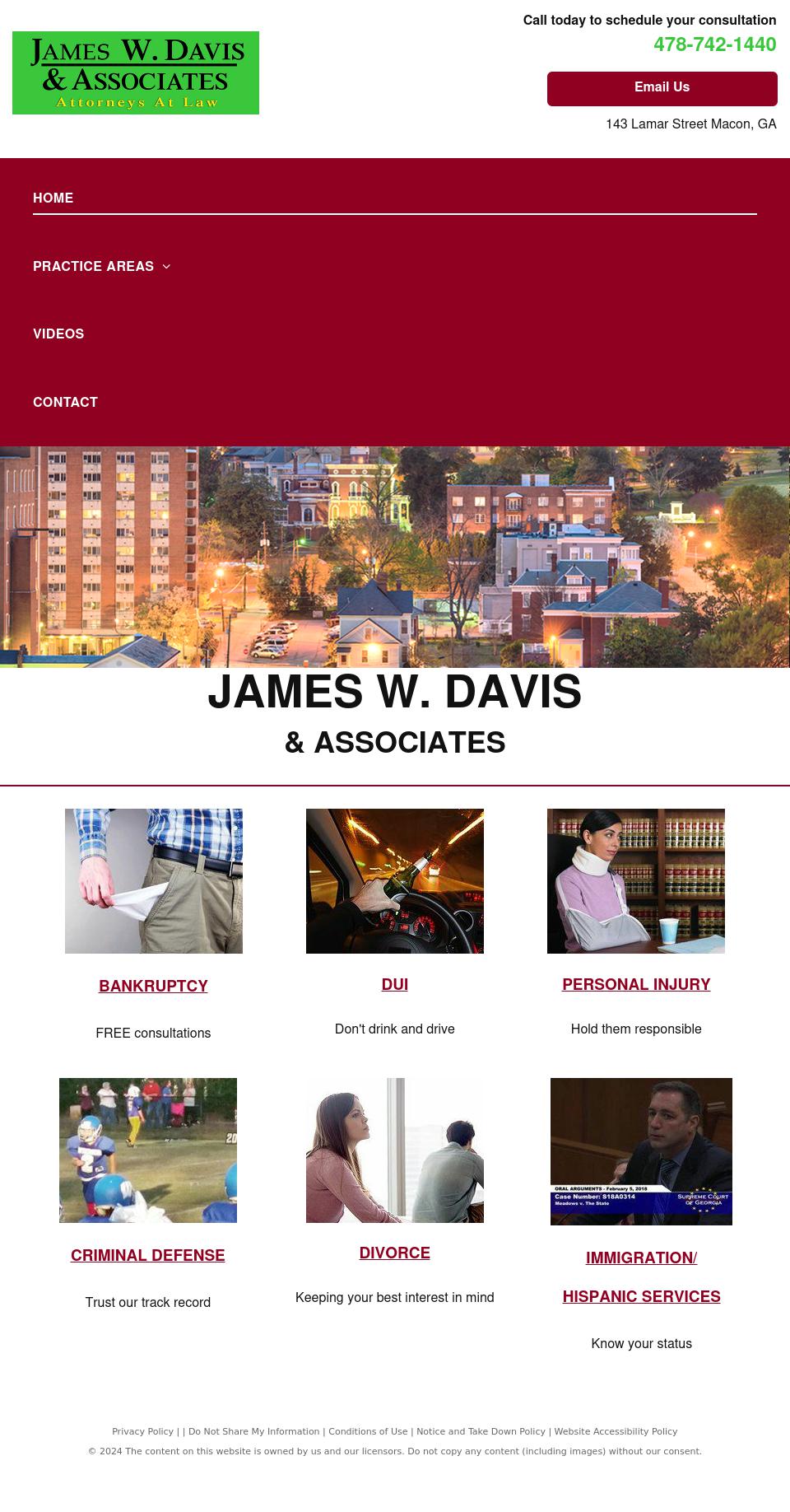James W. Davis & Associates - Macon GA Lawyers