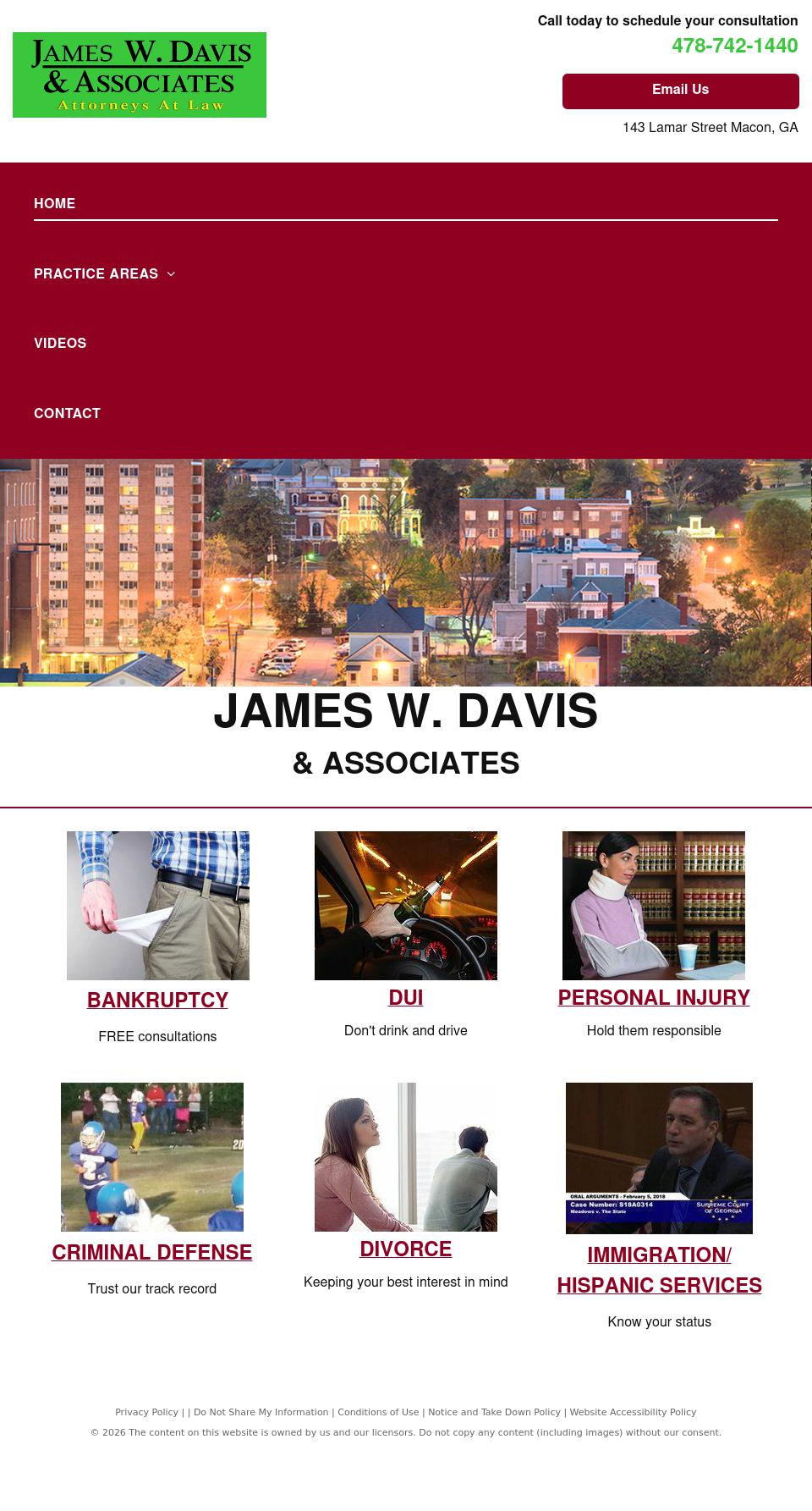 James W. Davis & Associates - Macon GA Lawyers