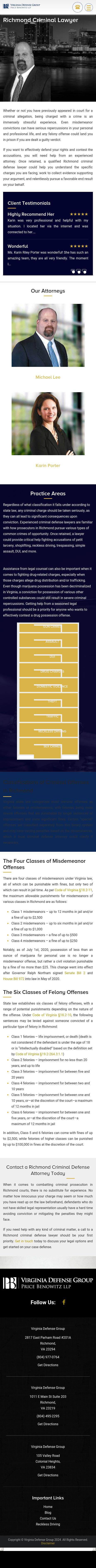 Virginia Defense Group -  Richmond VA Lawyers