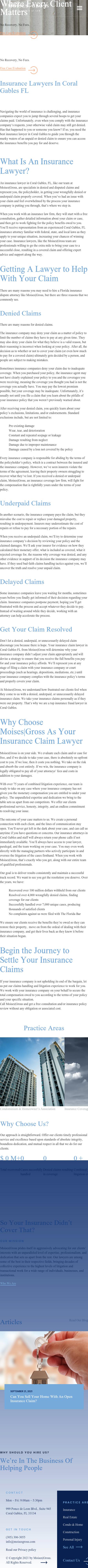 Moises|Gross - Coral Gables FL Lawyers
