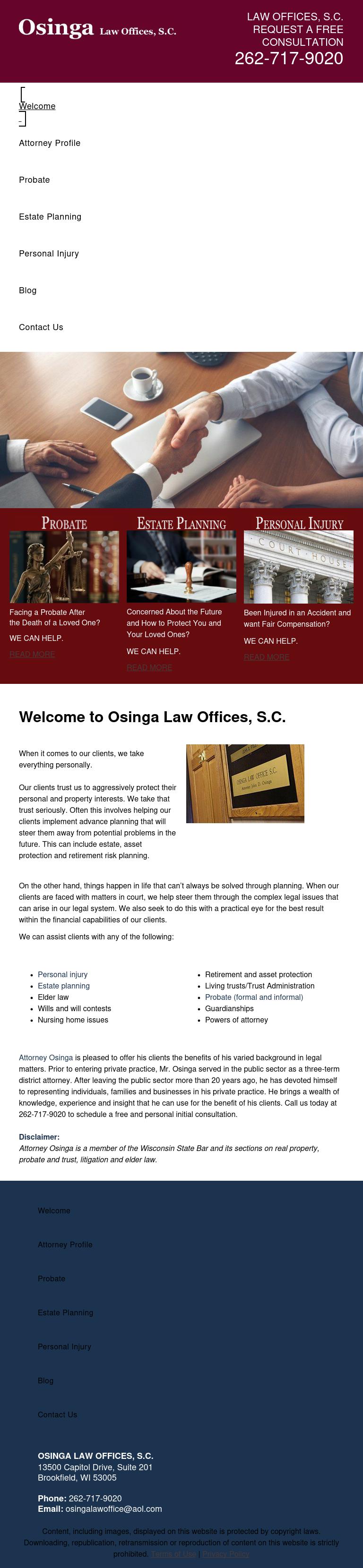 John D. Osinga - Brookfield WI Lawyers