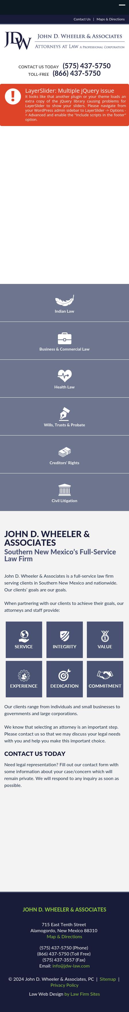 John D. Wheeler & Associates, P.C. - Alamogordo NM Lawyers