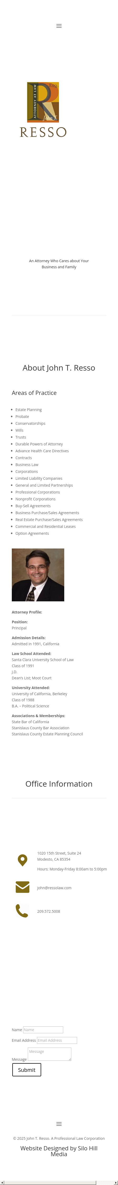 John T Resso - Modesto CA Lawyers