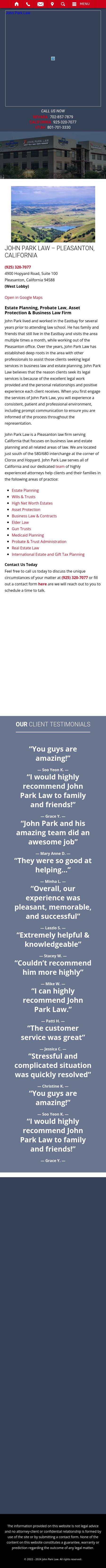 John Park Law - Pleasanton CA Lawyers