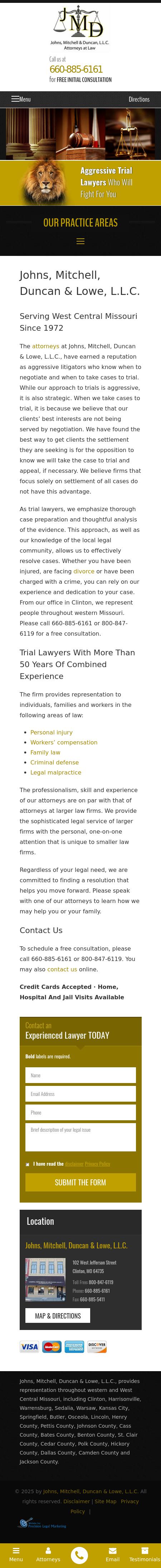 Johns, Mitchell & Duncan, L.L.C. - Clinton MO Lawyers