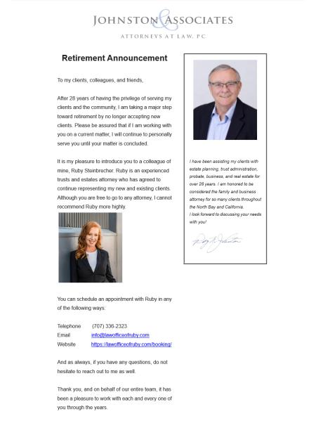 Johnston Thomas Law Offices Of - Santa Rosa CA Lawyers