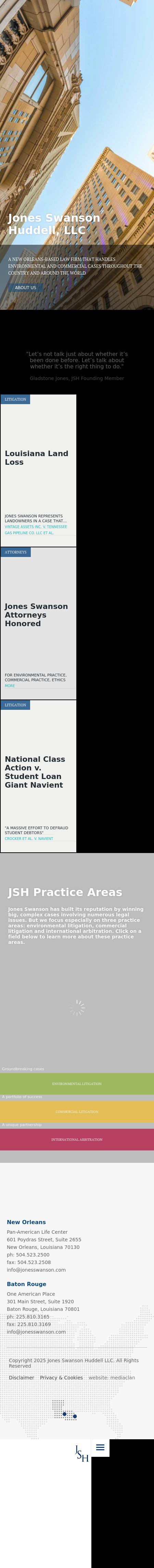 Jones, Swanson, Huddell & Garrison LLC - New Orleans LA Lawyers