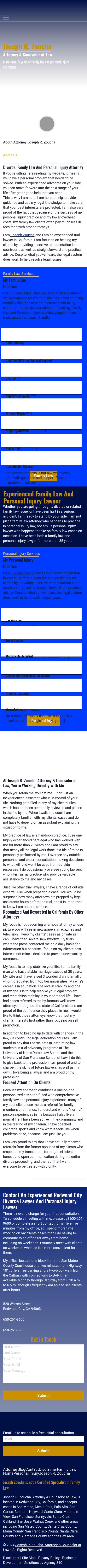 Joseph R. Zoucha, Attorney & Counselor at Law - Walnut Creek CA Lawyers