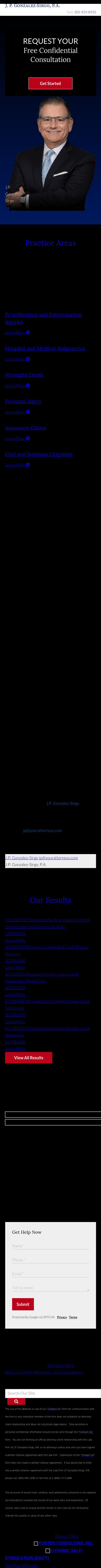 J.P. Gonzalez-Sirgo, P.A. - Coral Gables FL Lawyers