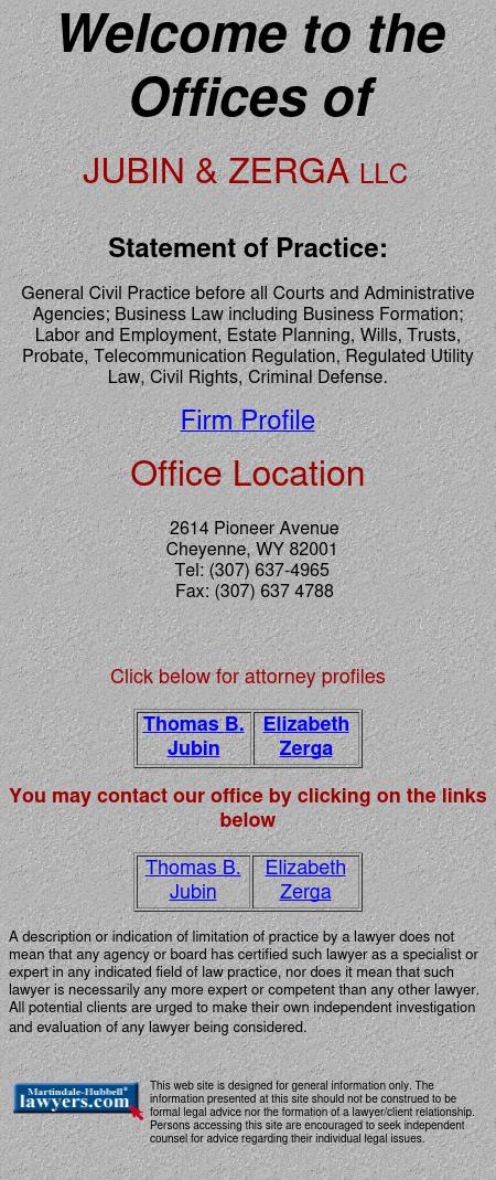 Jubin & Zerga LLC - Cheyenne WY Lawyers
