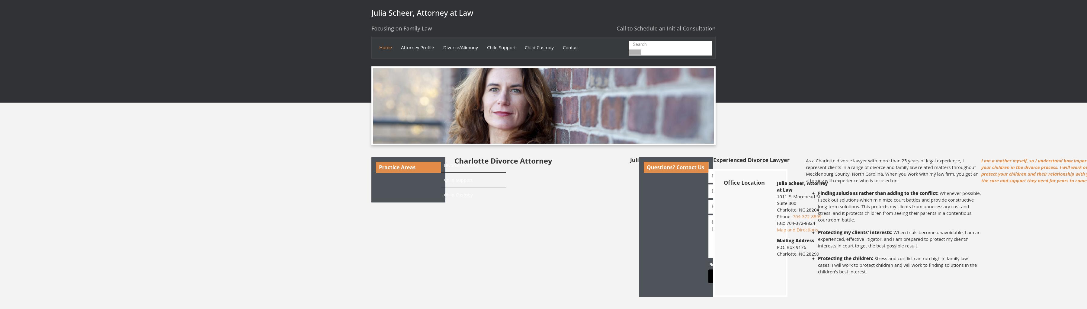 Julia Scheer, Attorney at Law - Charlotte NC Lawyers