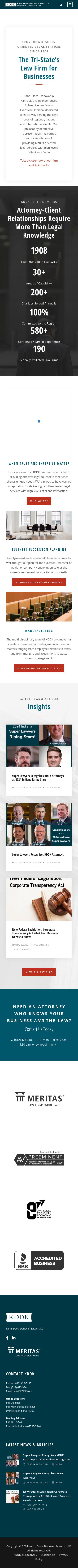Kahn, Dees, Donovan & Kahn, LLP - Evansville IN Lawyers