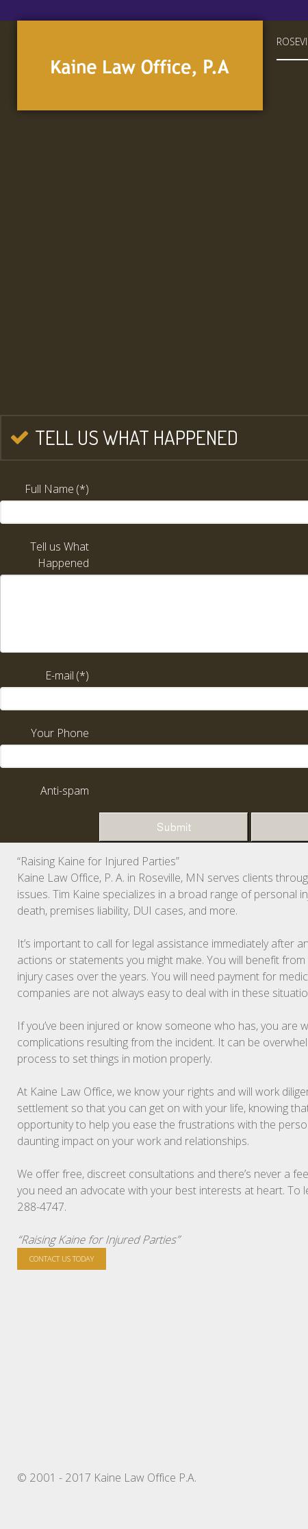 Kaine Law Office P.A. - Saint Paul MN Lawyers
