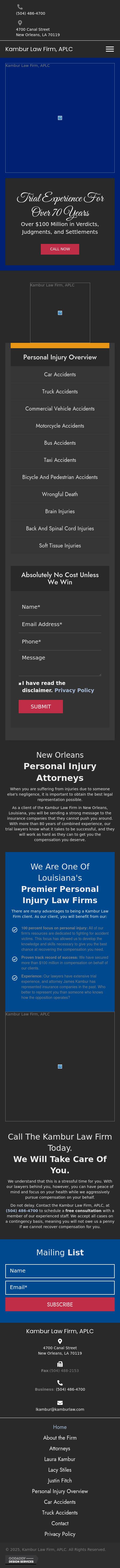 Kambur Law Firm APLC - New Orleans LA Lawyers