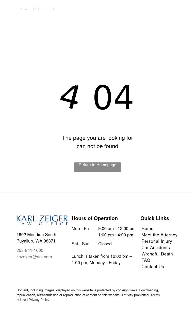 Karl Zeiger - Puyallup WA Lawyers