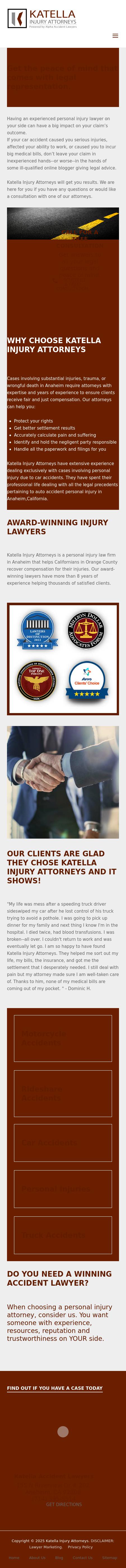 Katella Injury Attorneys - Anaheim, CA, United States CA Lawyers