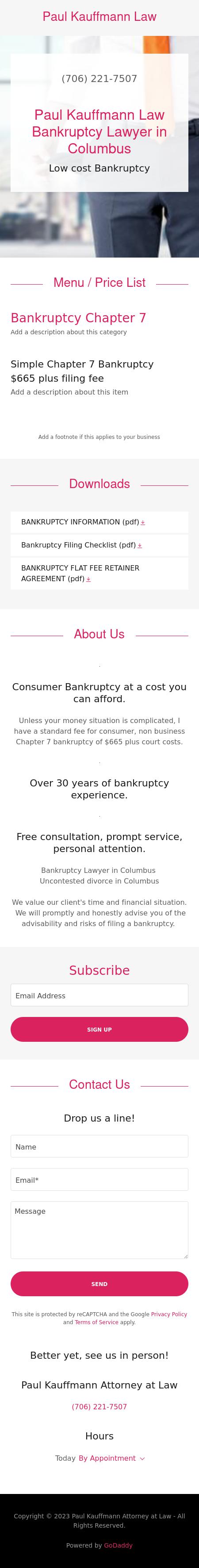 Kauffmann, Paul Attorney at Law - Columbus GA Lawyers