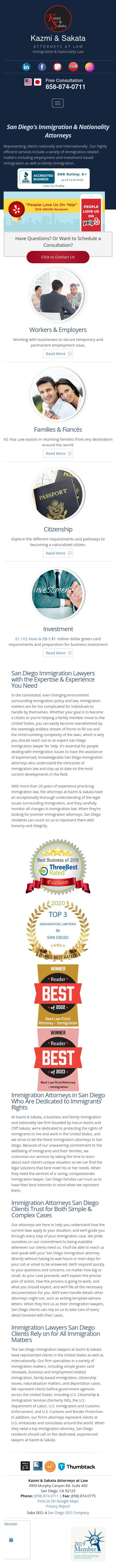 Kazmi & Sakata Attorneys at Law - San Diego CA Lawyers