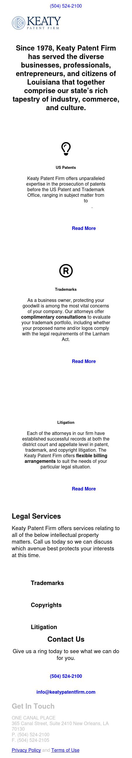 Keaty Patent Firm LLC - New Orleans LA Lawyers