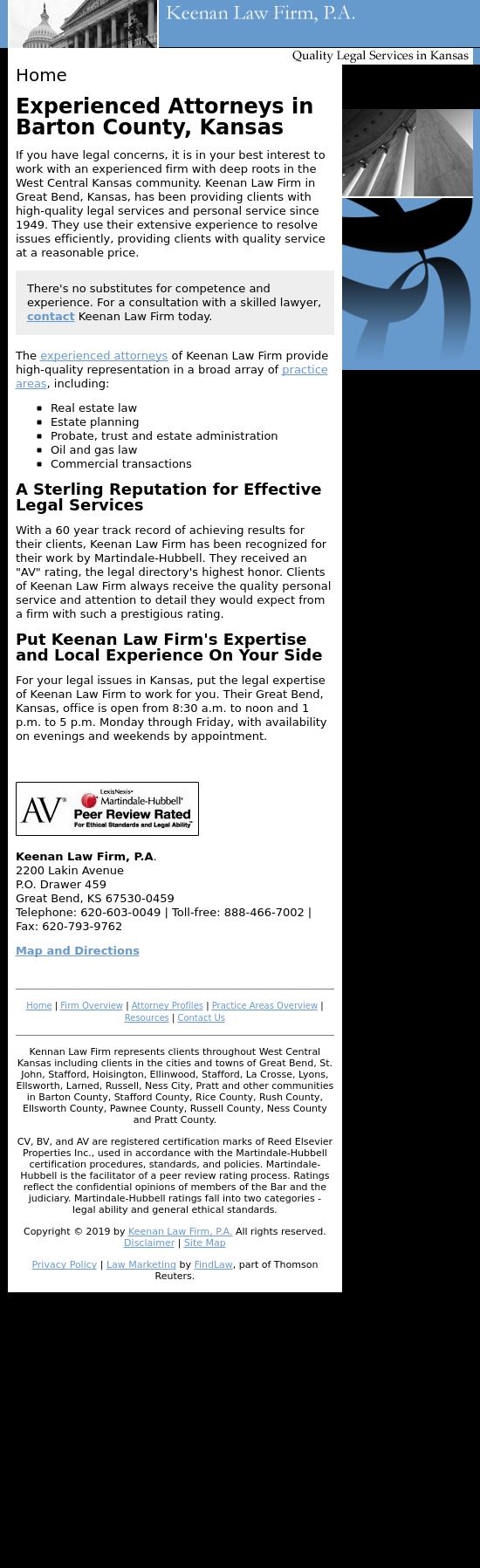 Keenan Law Firm, P.A. - Great Bend KS Lawyers