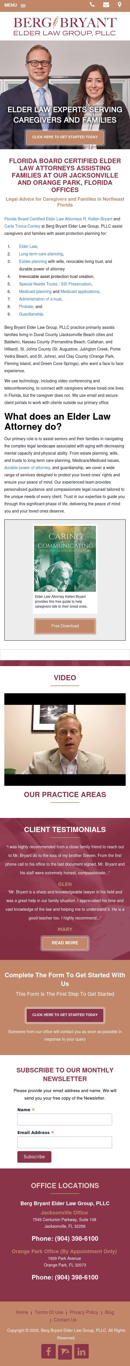 Berg Bryant Elder Law Group, PLLC - Jacksonville FL Lawyers