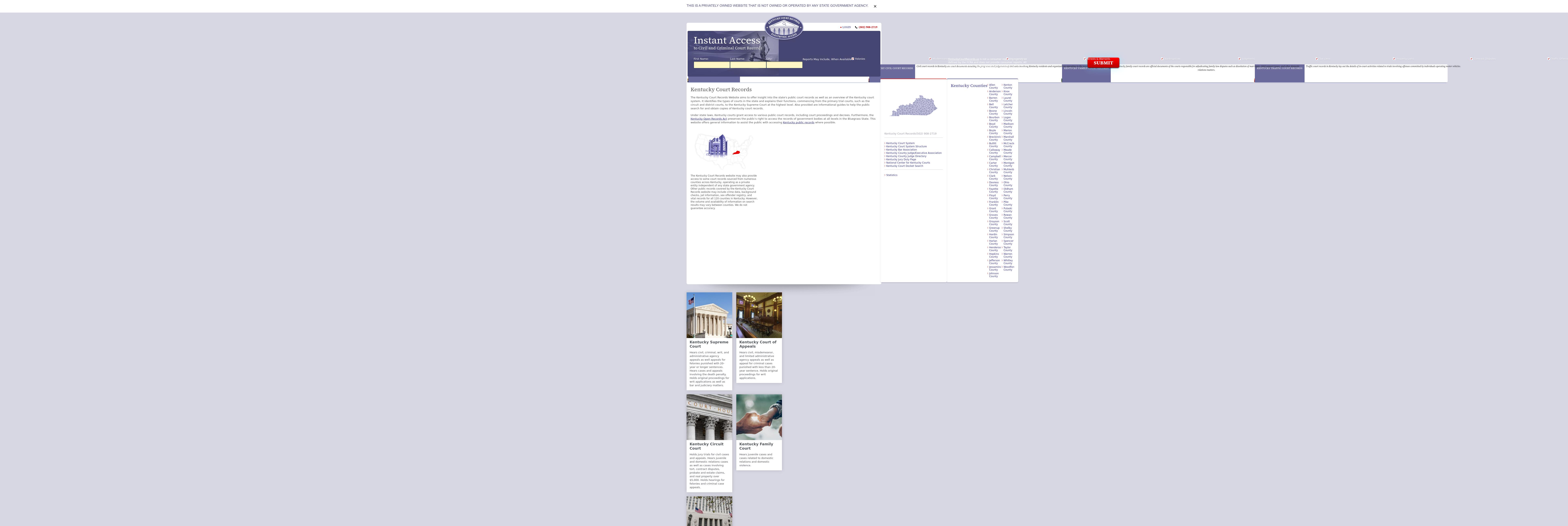 Kentucky Court Records - Frankfort KY Lawyers