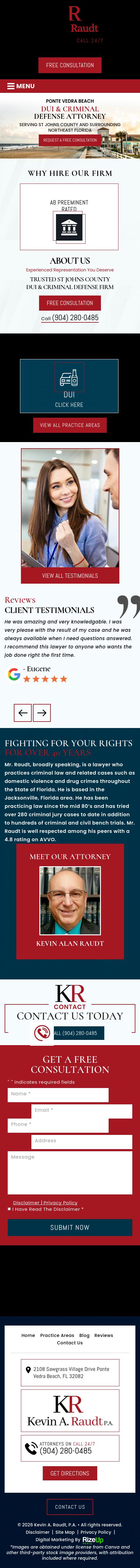 Kevin A. Raudt, P.A. - Ponte Vedra Beach FL Lawyers