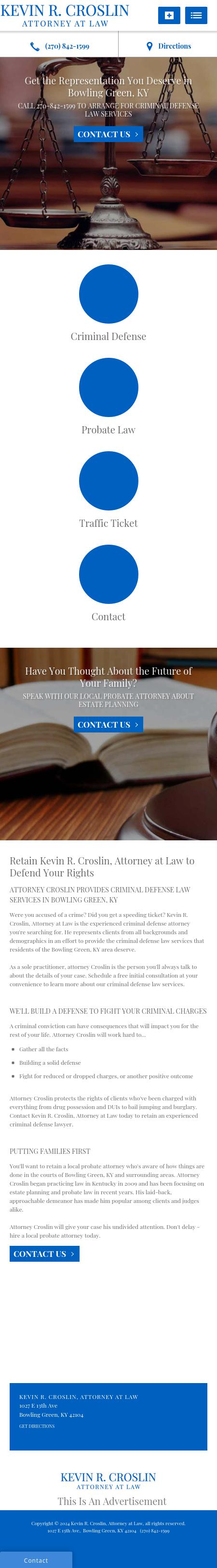 Kevin R. Croslin, Attorney at Law - Bowling Green KY Lawyers