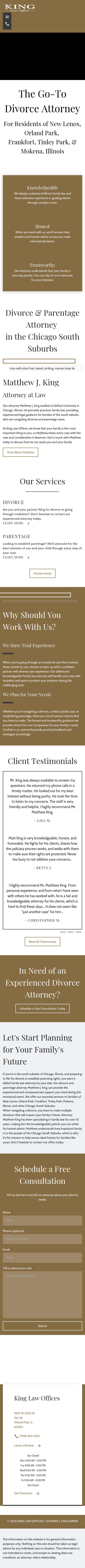 King Law Office - Orland Park IL Lawyers