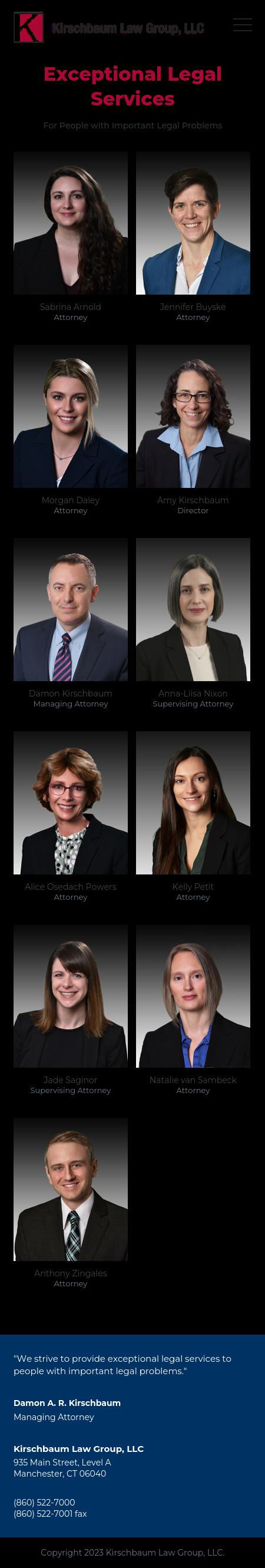 Kirschbaum Law Group, LLC - Manchester CT Lawyers