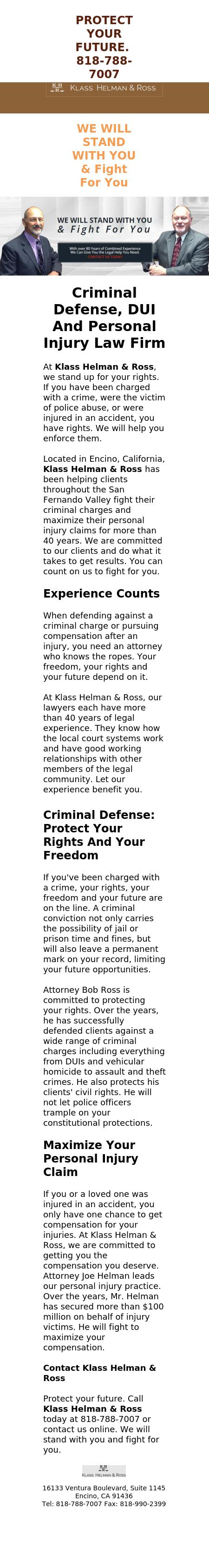 Klass Helman & Ross - Encino CA Lawyers
