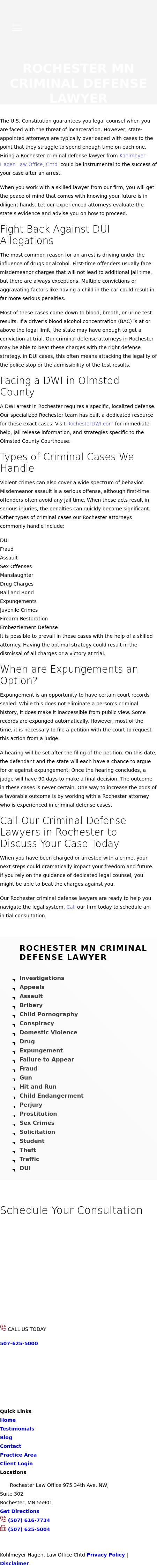 Kohlmeyer Hagen, Law Office Chtd. - Rochester MN Lawyers