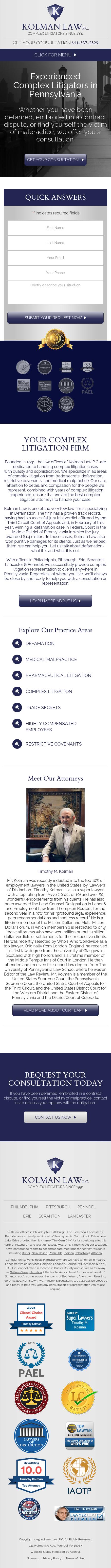 Kolman Ely, P. C. - Erie PA Lawyers