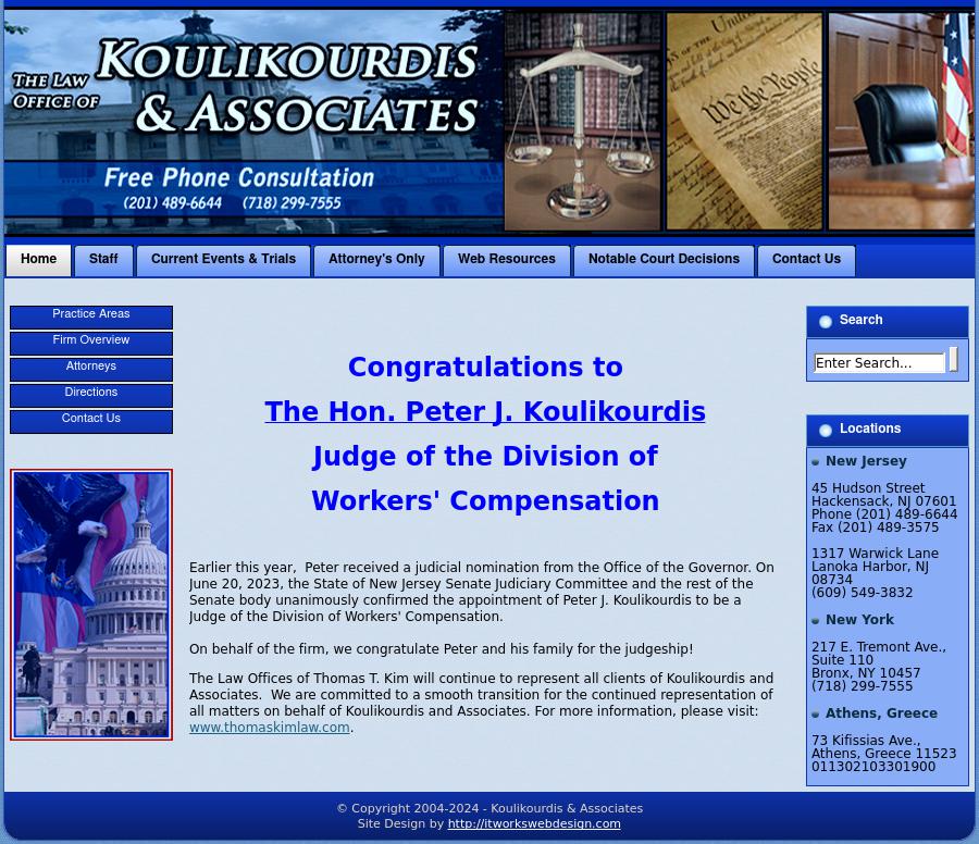 Koulikourdis & Associates-Attorneys At Law - Hackensack NJ Lawyers