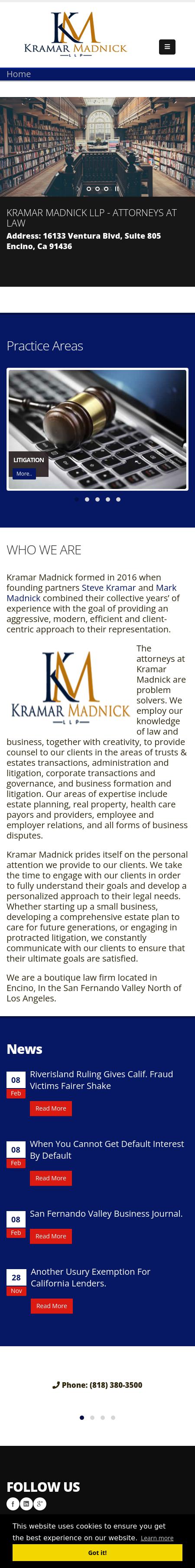 Kramar Steven D. Law Offices Of - Encino CA Lawyers