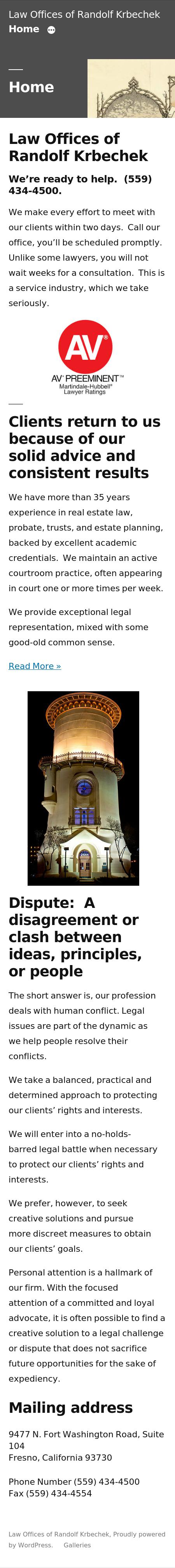Krbechek Randolf Law Offices Of - Fresno CA Lawyers