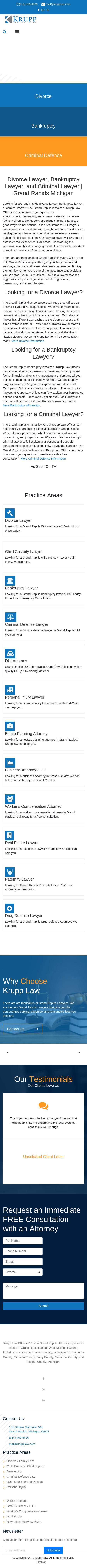 Krupp Law Offices - Grand Rapids MI Lawyers